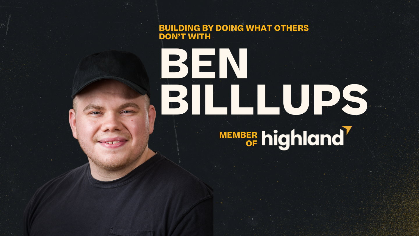 Building by doing what others don’t